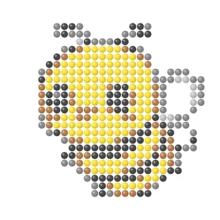 Cute yellow bee fuse bead pattern