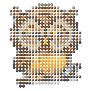 Brown owl fuse bead pattern