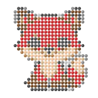 Red fox fuse bead pattern